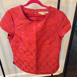 Boden Red Polka Dot Blouse